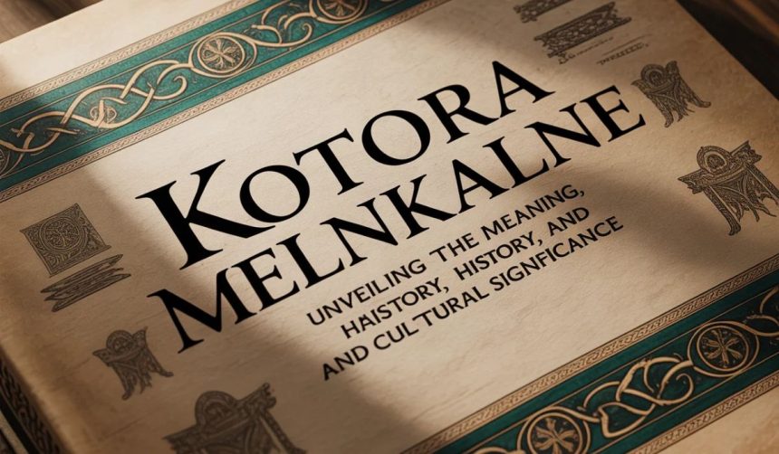 kotora melnkalne